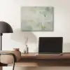 Abstract - Kunst - Wit - Groen - Modern PET vilt klein -sfeer5