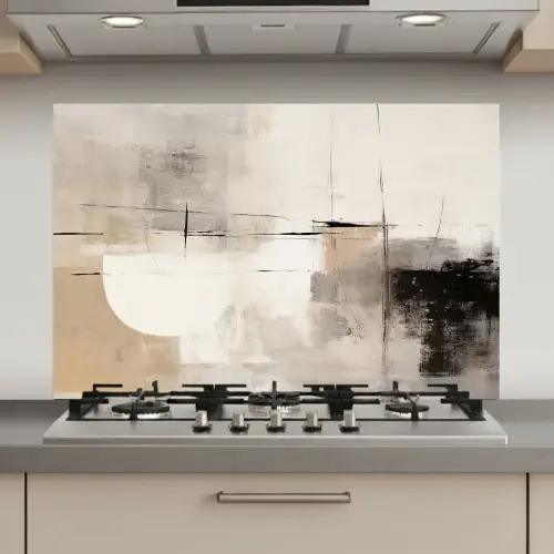 Abstract - Kunst - Grijs keuken achterwand spatscherm klein -3d_website