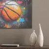 Graffiti - Basketbal - Verf - Sport PET vilt klein -sfeer6_closeup