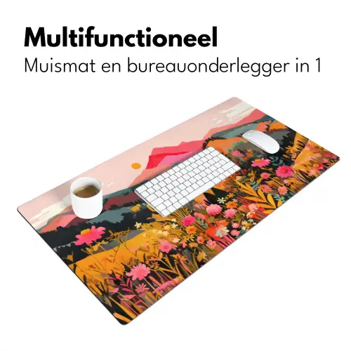 Zonsondergang - Bergvallei - Contrast Muismat XXL klein -sfeer4
