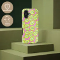 Kiwi - Speels - Groen Toughcase MagSafe Apple iPhone 17 klein 1017 -USP_PrintM_NL