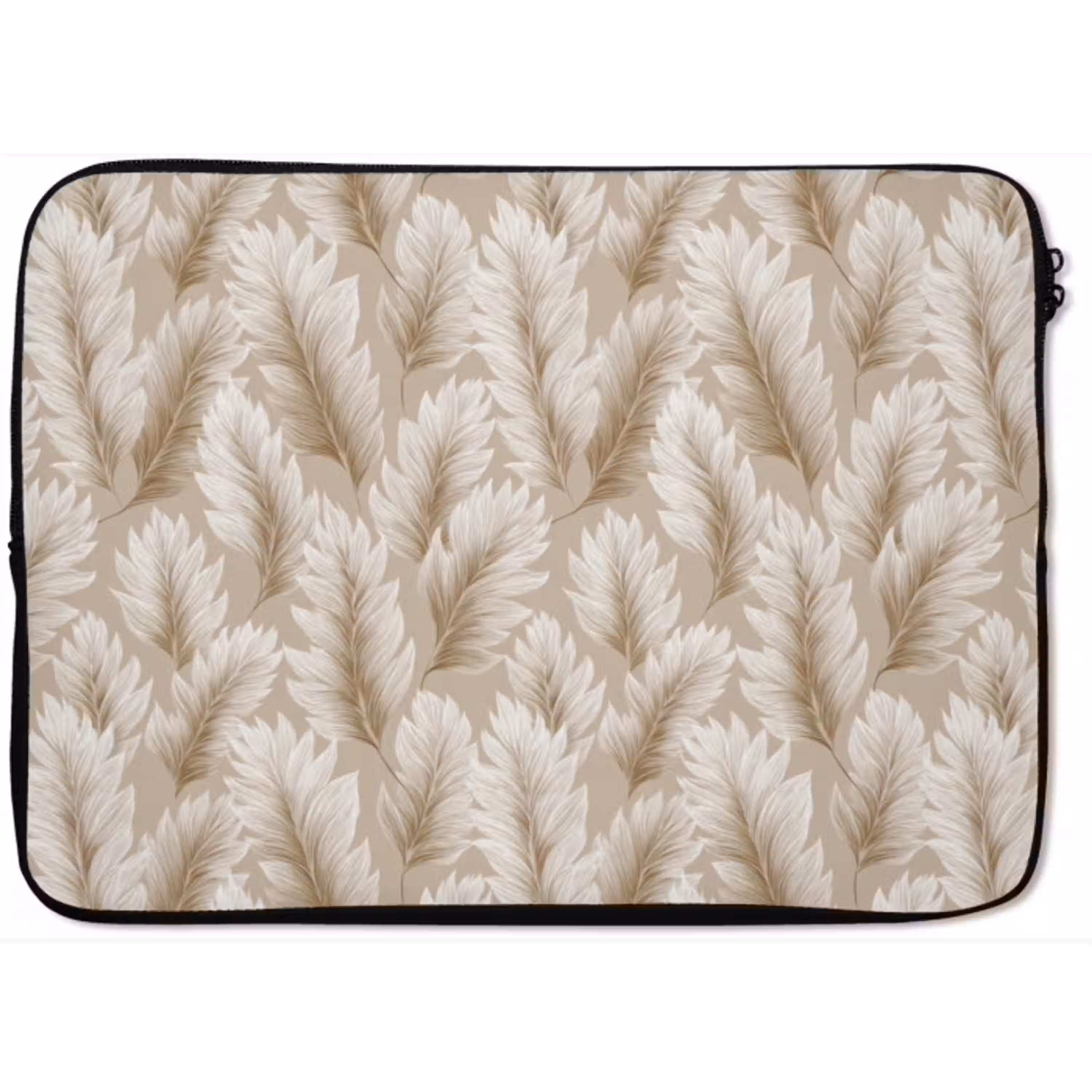 Botanisch - Patroon - Beige laptophoes neopreen klein 279 -zkaufland3dotto