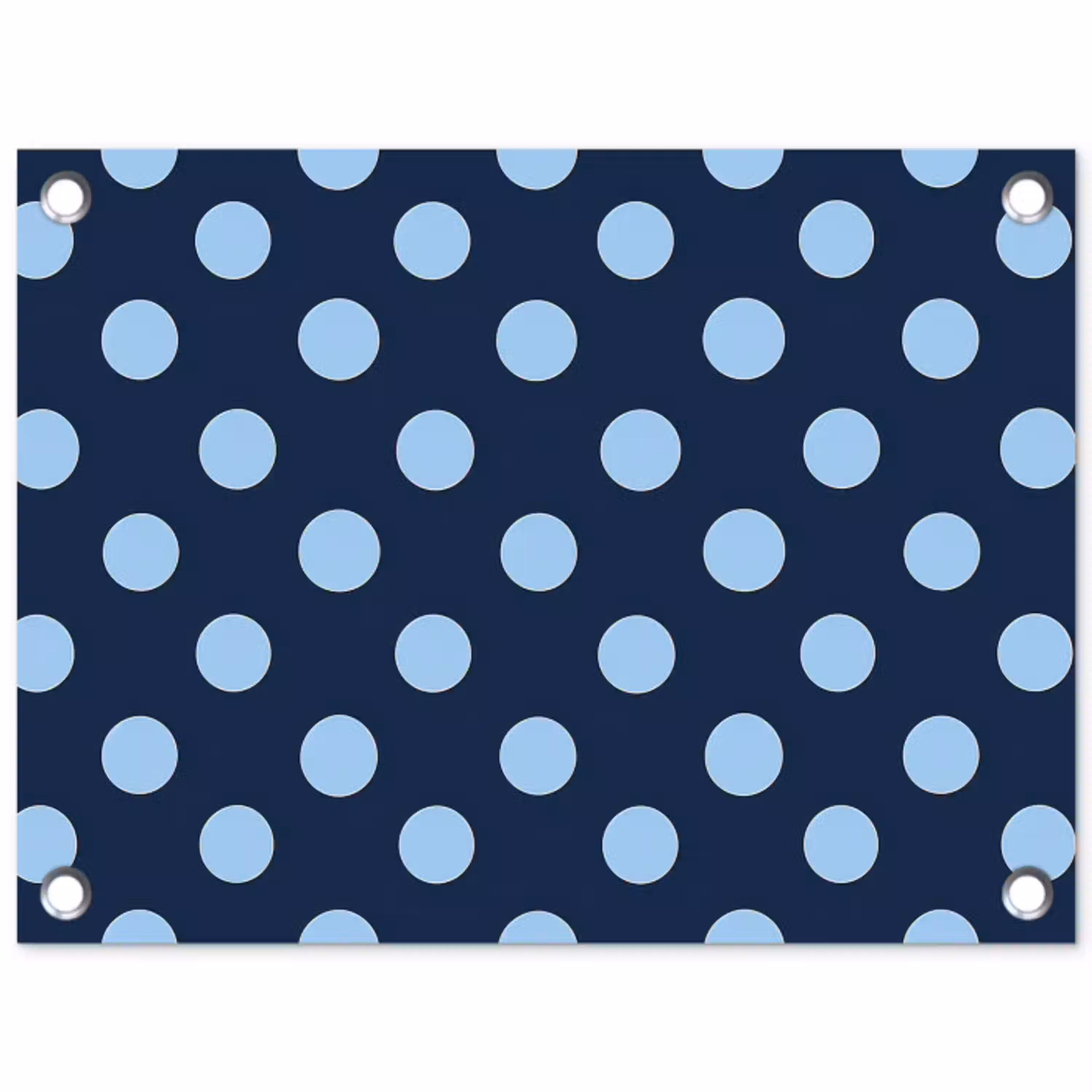 Klassiek - Dots - Blauw tuinposter los doek klein 239 -3d
