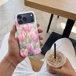 Tulpen - Veld - Lente - Roze Toughcase MagSafe Apple iPhone 17 Pro Max klein -Sfeer1M
