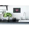 Panterprint - Zwart - Neonletters - Roze Muursticker klein -keuken