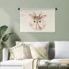 Hert - Bohemian - Bloemen - Bosdieren Wandkleed katoen klein -sfeer7