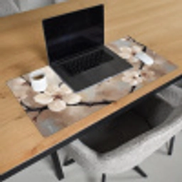 Bloesem - Takken - Schilderij - Beige - Serene Muismat XXL klein -sfeer1