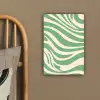 Zebrapatroon - Groen - Retro canvas 2cm klein -sfeer3