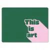This is art - Schaduw - Roze muismat rubber klein -3d