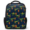 Bliksemsnelle raptors Rugzak - Zwart middel -3d
