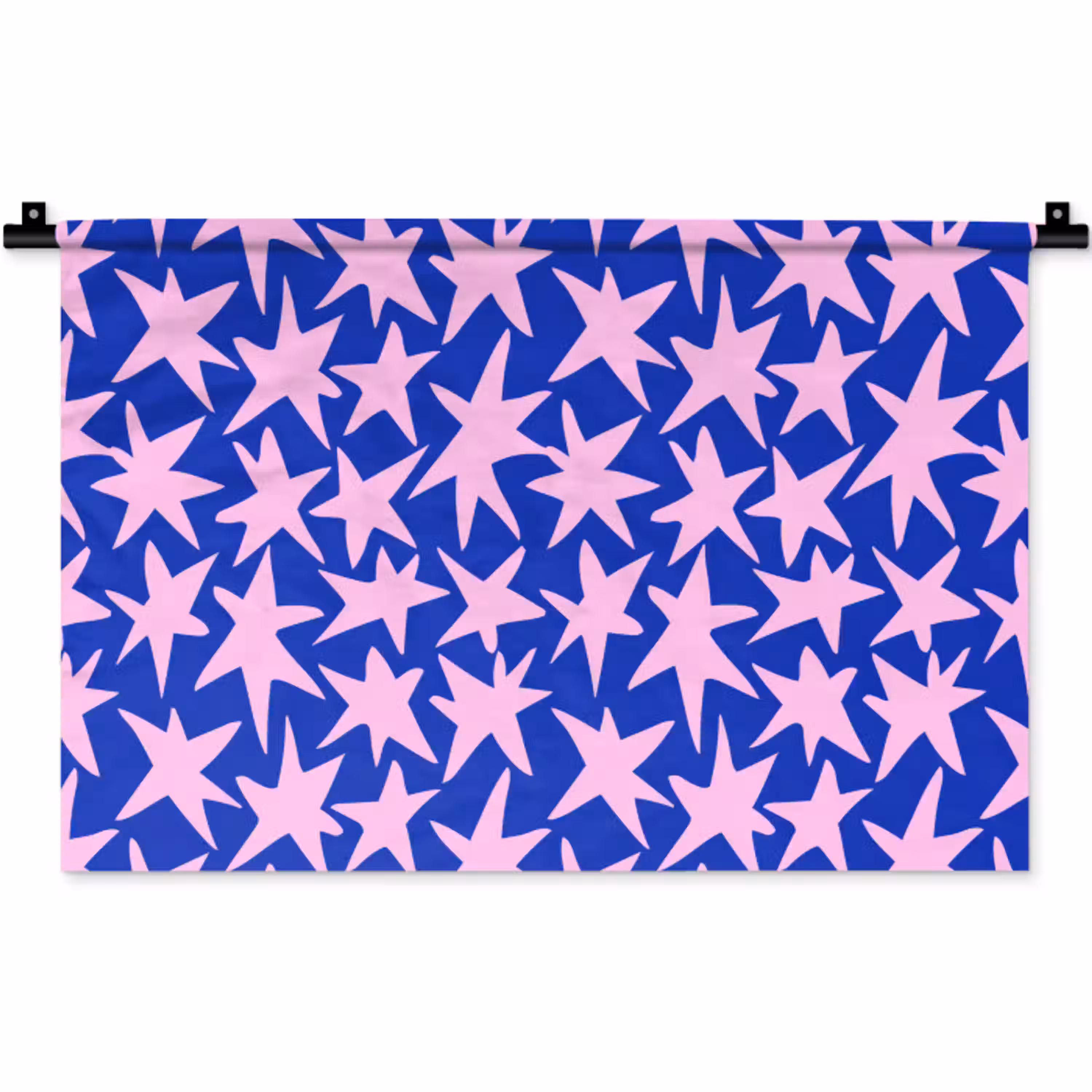 Modern - Sterren - Blauw Wandkleed katoen klein 269 -zz3d