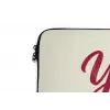 you go girl - Rood - Wit laptophoes neopreen klein -detail