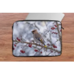 Pestvogel - Bessen - Winter - Natuur laptophoes neopreen klein -tafel