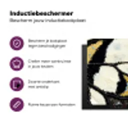 Vlinder - Vleugel - Geel Inductie beschermer vinyl 3mm middel -zzzzzzz-cc-usp