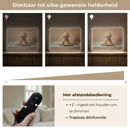 Bad - Hond - Boek - Zonnebril Light Box met batterij (Wandlamp) middel -USP_dimbaarNL