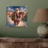 Kerstman - Dorp - Hert - Donker plexiglas 5mm klein -sfeer3