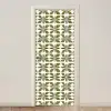 Botanisch - Retro - Groen deurposter klein 289 -3d_beige