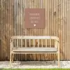 Spreuken - Liefde maakt van een huis een thuis - Quotes Tuinposter op houten frame 2 cm dik klein -sfeer4