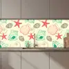 Schelpen - Zeester - Strand - Vintage - Patroon keuken achterwand 2 middel 871 zz_3dshopping