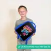 Game - Controller - Graffiti - Neon Kinderrugzak - Blauw middel -sfeer1_NL