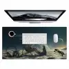 Astronaut - Kat - Glas - Stoel Muismat XXL klein -3d