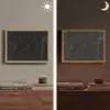 Marmer - Zwart Light Box met batterij (Wandlamp) middel -sfeer3