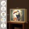 Toekan - Vogel - Bloemen - Planten Light Box met batterij (Wandlamp) middel -USP_websiteoverzichtNL