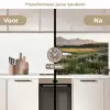 Berglandschap - Rivier - Bos keuken achterwand 2 middel -voor-na2_NL
