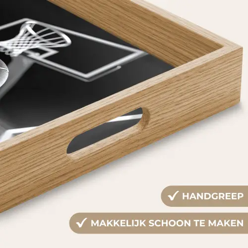 Basketbal - Basketbalveld - Lichtlijnen Dienblad Rechthoek middel -USP_HandgreepNL
