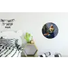 Melkmeisje - Delfts Blauw - Vermeer - Schilderij - Oude meesters Wandcirkel aluminium klein -kinderkamer