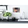 Kauwgom - Vrouw - Penseelstreken - Modern Muursticker klein -keuken