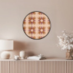 Ornament - Patroon - Oker Fotolijst rond zonder passe partout klein 856 -sfeer3