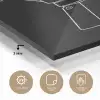 Mokkapot - Zwart - Wit - Lijntekening plexiglas 5mm klein -sfeer2