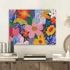 Kleurrijk - Bloemen - Abstract - Stippen PET vilt klein -sfeer1