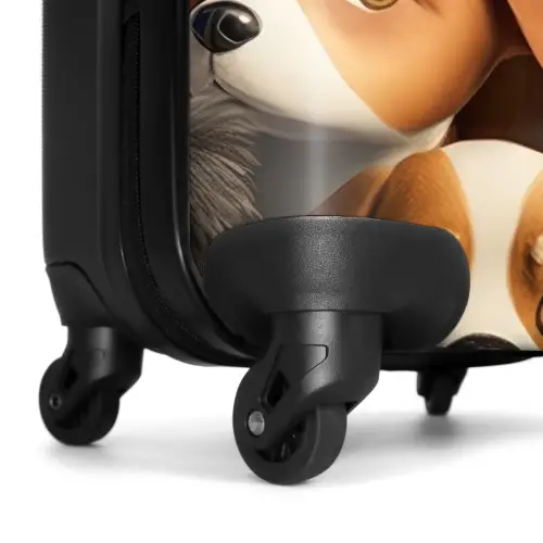 Vrolijke Hondjes Koffer - NBS - Handbagage middel -wiel