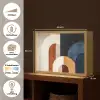 Abstract - Vormen - Donkerblauw Light Box met batterij (Wandlamp) middel -USP_websiteoverzichtNL