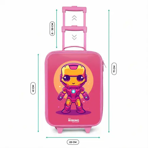 Roze ranger Kinderkoffer - Roze klein -productfoto_formaten