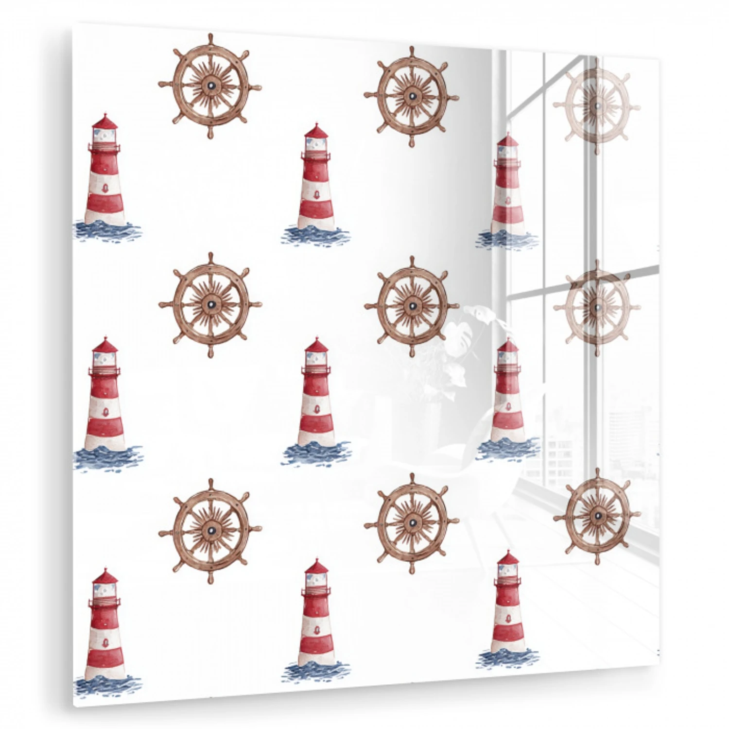 Nautisch - Klassiek - Rood plexiglas 5mm klein 11 -zzzproduct_nieuw