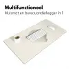 Schelp - Minimalistisch - Wit Muismat XXL klein -sfeer4
