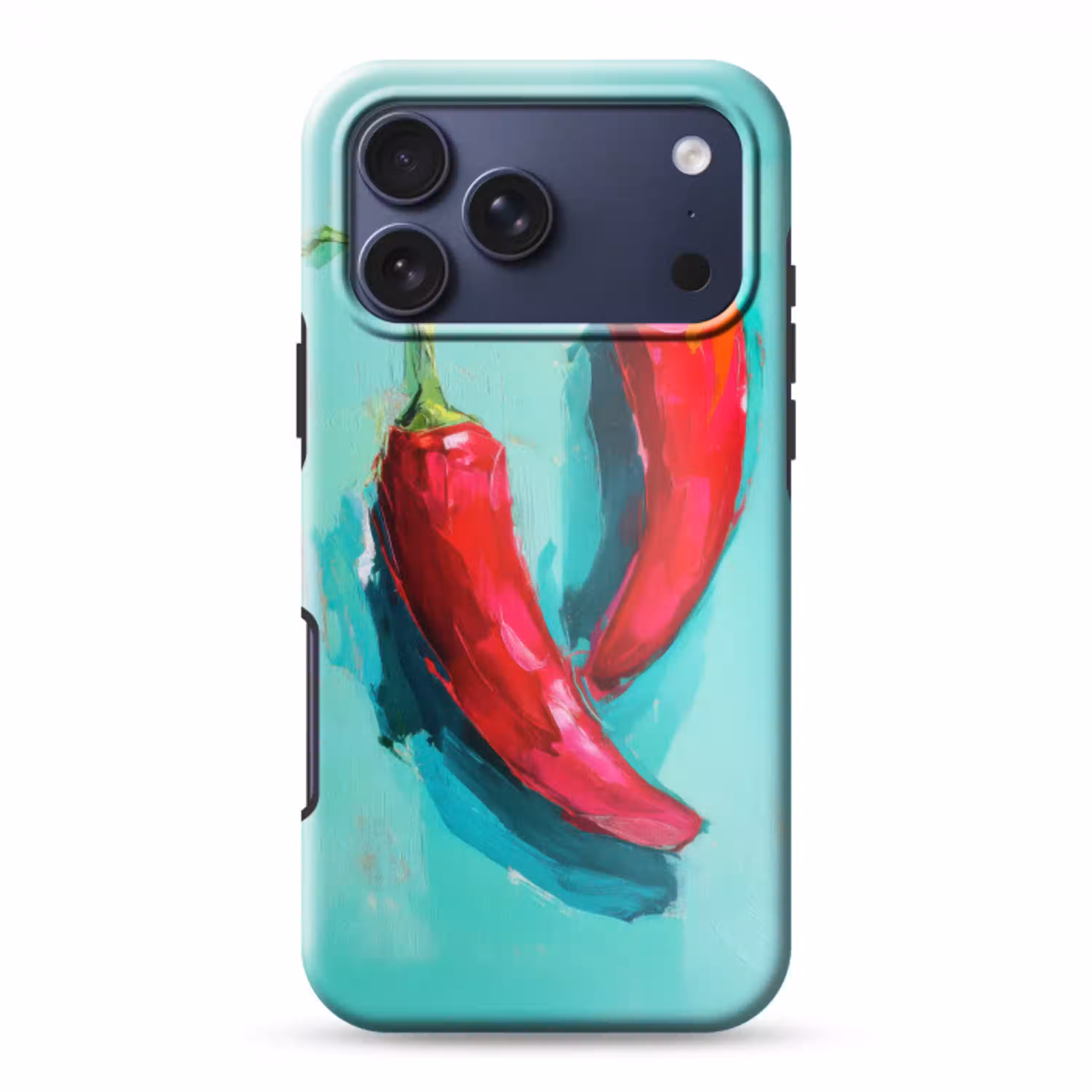 Chilipepers - Geverfd - Rood Toughcase MagSafe Apple iPhone 17 Pro Max klein -3d
