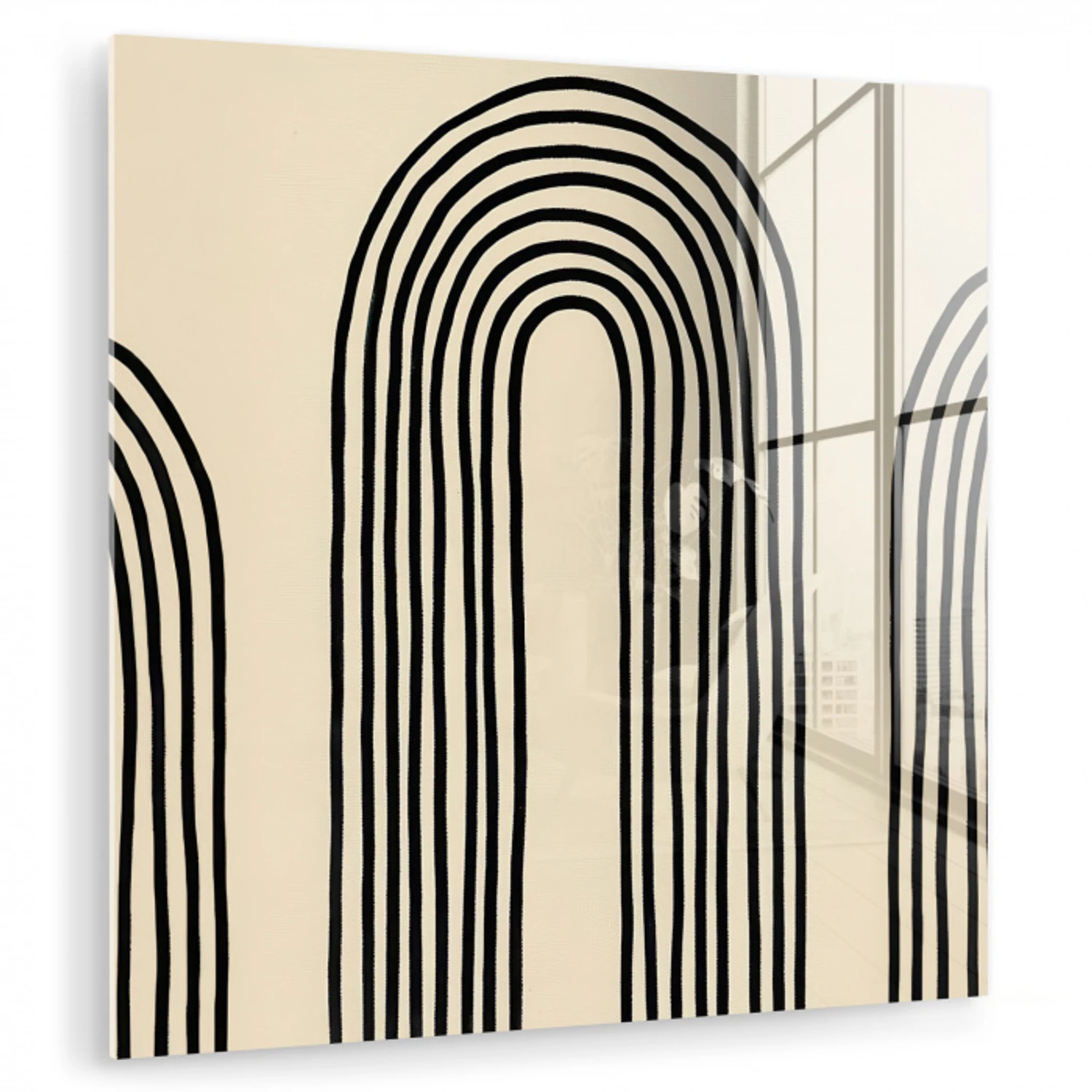Boogvormen - Zwart - Strak plexiglas 5mm klein -zzzproduct_nieuw