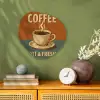 Koffie - Kop - Vintage - Quote Wandcirkel Organisch Forex 3mm klein -sfeer2