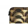 Schubben - Structuur - Goud laptophoes neopreen klein 279 -detail