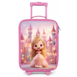 Prinses - Roze - Kasteel Kinderkoffer - Roze klein -zz3dotto