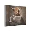 Schotse hooglander - Krant - Toilet PET vilt klein -3d