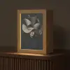 Zwarte - Hoed - Vrouw Light Box met kabel (Tafellamp) klein -z3d_website