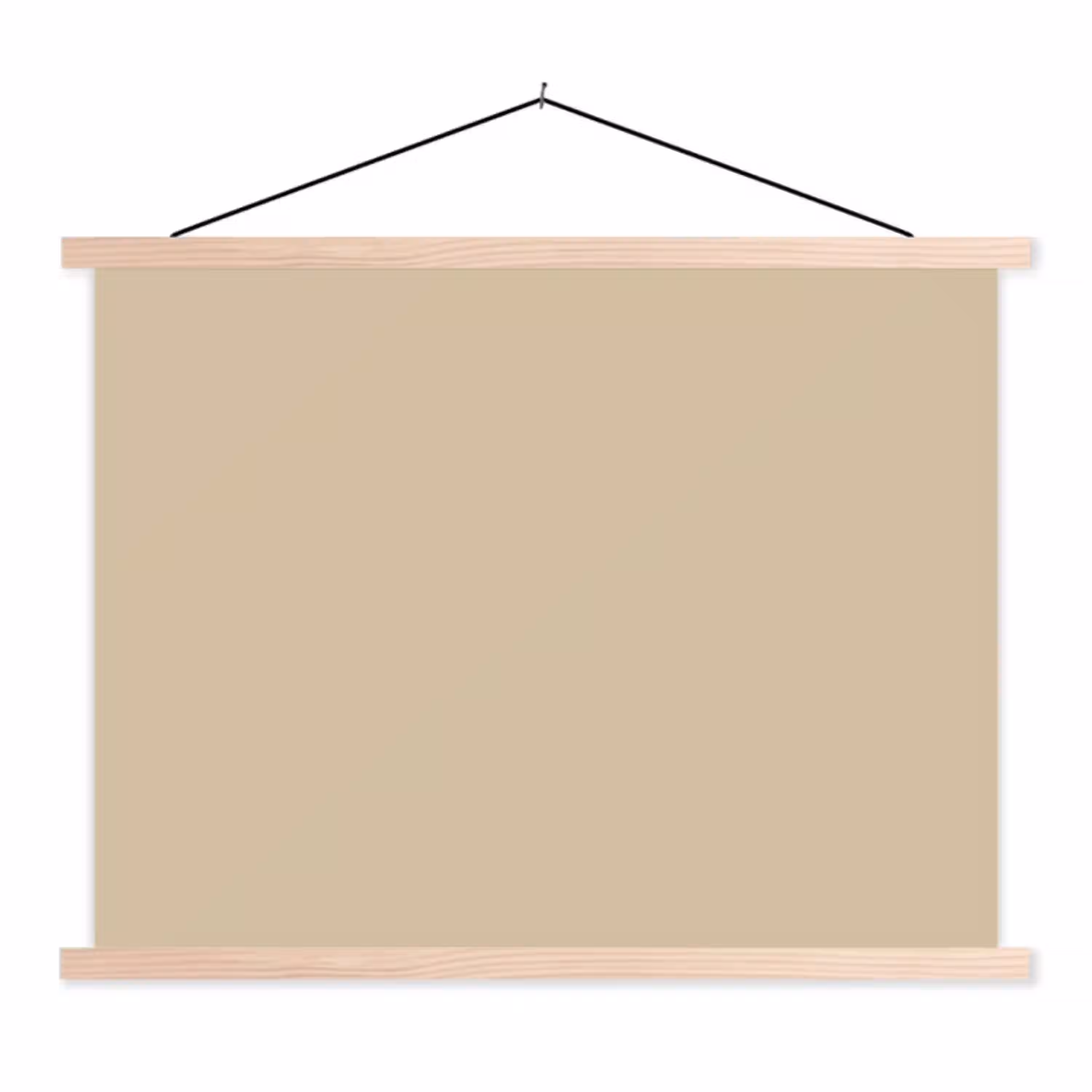 Warm - Sand - Nude textielposter latten blank klein 122 -3d