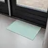 Turquoise - Patroon - Lijnen Deurmat klein 898 -sfeer2