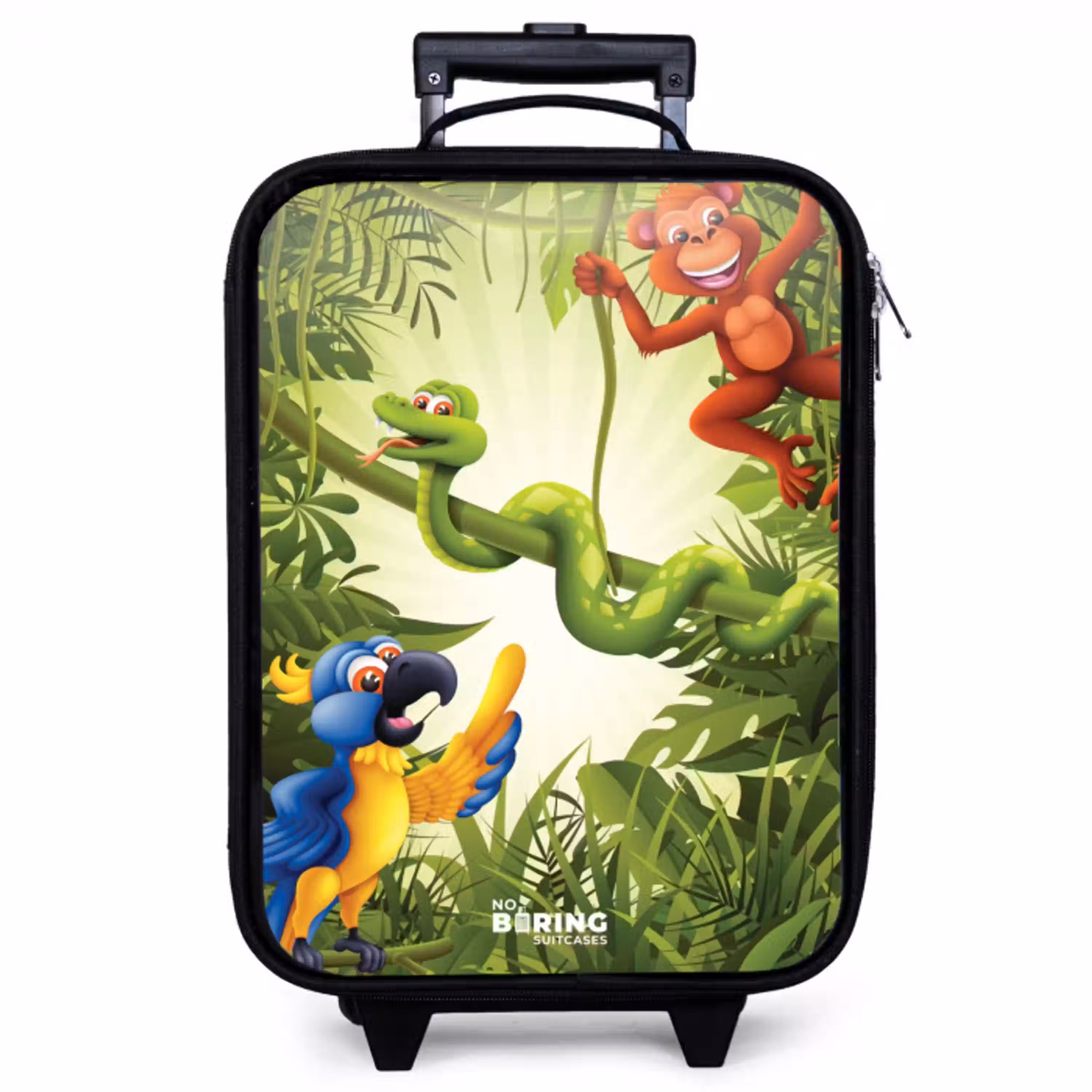 Dieren in de jungle Kinderkoffer - Zwart klein -zzz_website3d