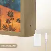 Silhouetten - Abstract - Zon - Maan Light Box met batterij (Wandlamp) middel -USP_websiteoplaadbaarNL